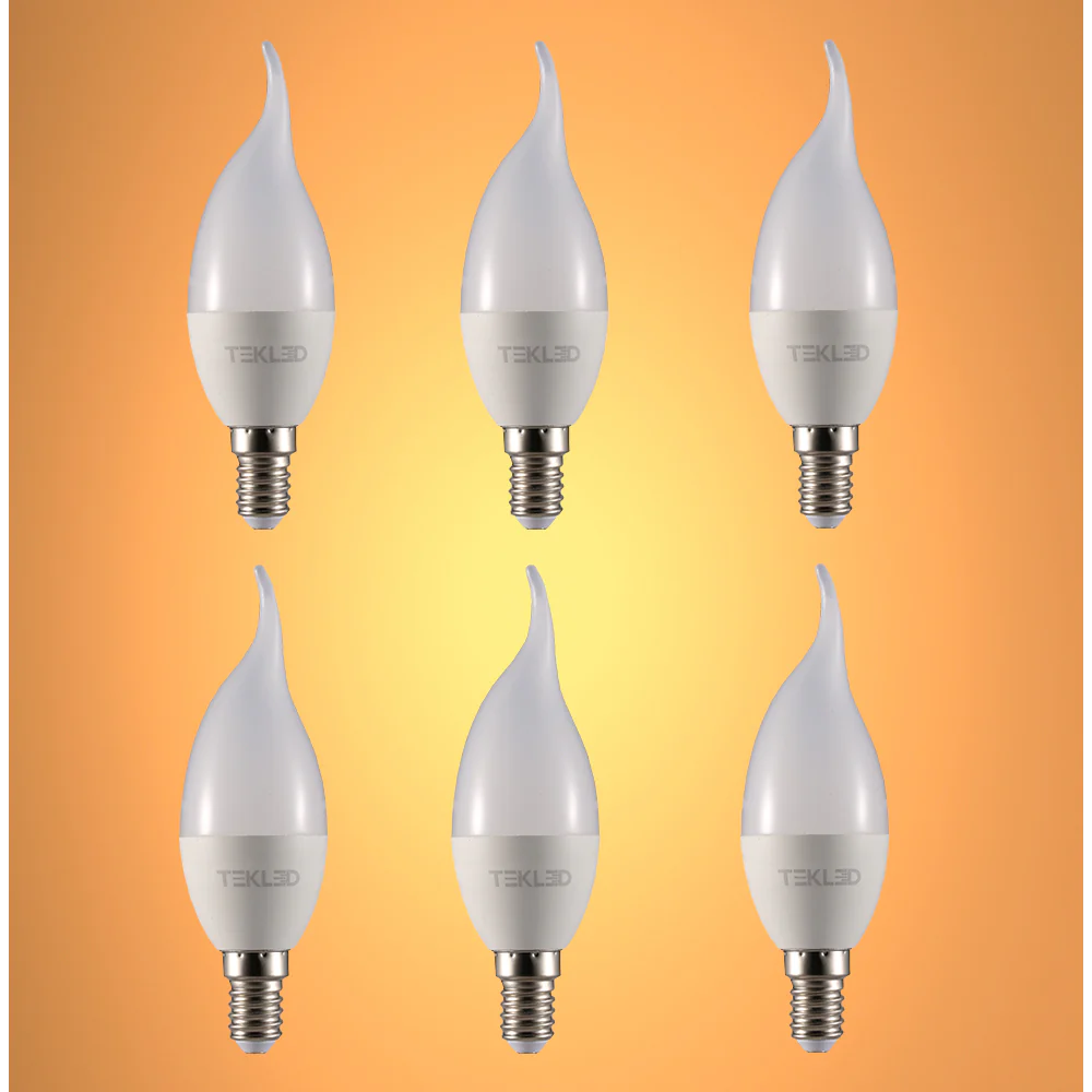 Pisces LED Candle Bulb C37 Tail E14 Small Edison Screw 6W 15