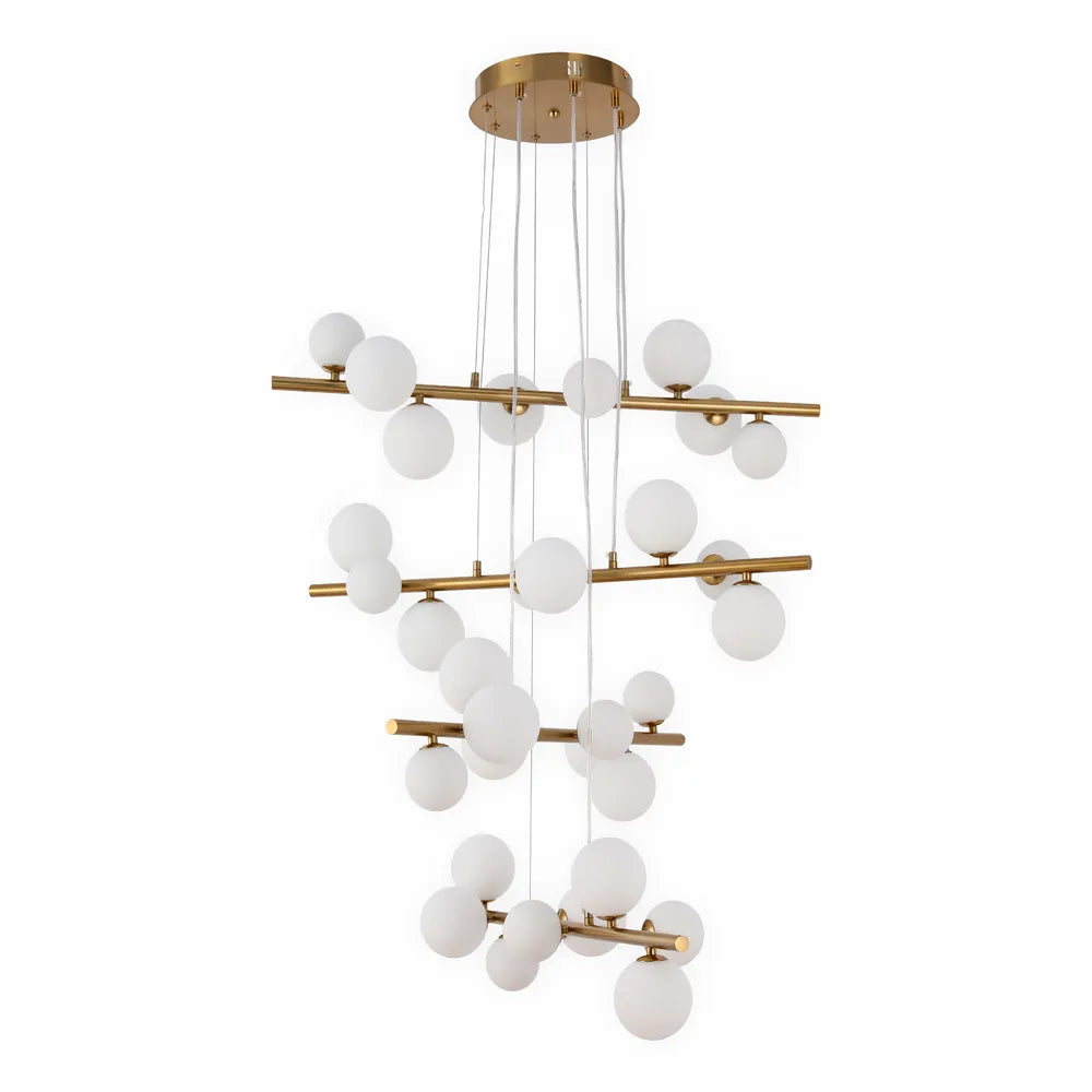 Chandelier TEKLED Skyline Cascade Chandelier-32 Globe-159-18272