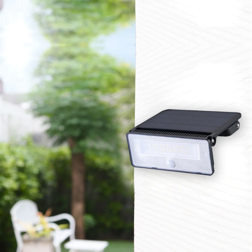 Solar-Powered LED Security Wall Light with PIR Sensor, Solar Security Light With Sensor, TEKLED 6