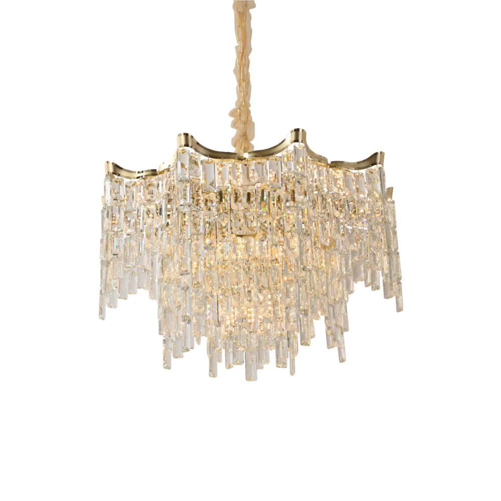 Main image of Star Crystal Chandelier Ceiling Light | TEKLED 159-18083