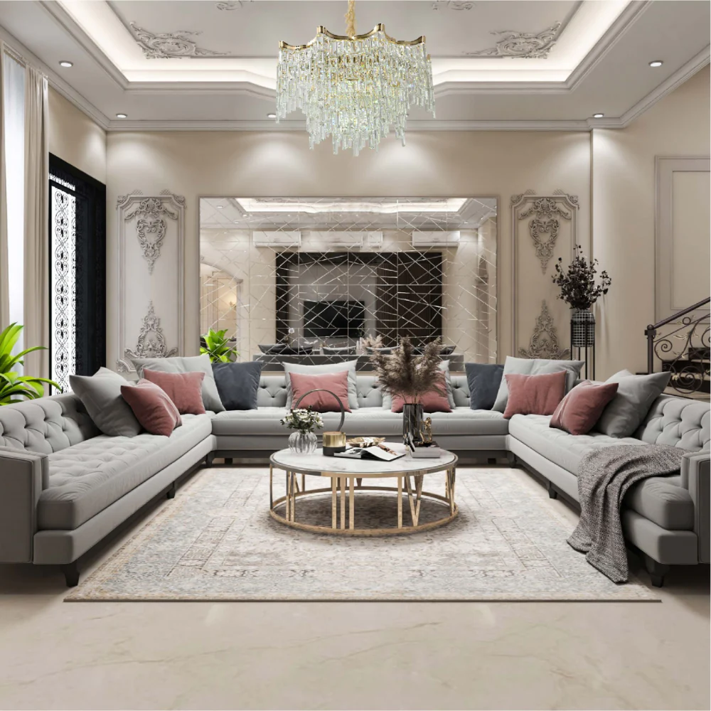 Interior application of Star Crystal Chandelier Ceiling Light | TEKLED 159-18083