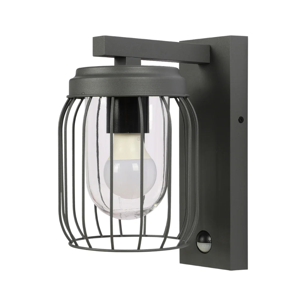 Tuela Outdoor Wall Light E27 Dark Grey 2