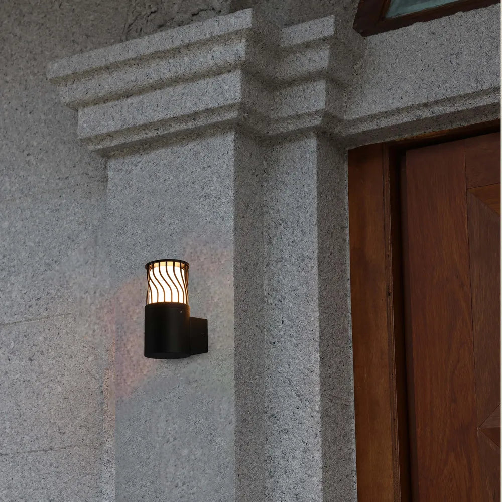 Outdoor Wall Light TEKLED Twilight Wave LED Lantern Wall Light-Default Title-183-03470