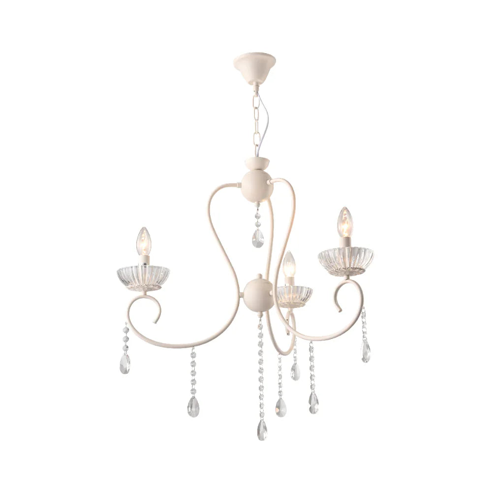 Main image of Versailles Elegance Crystal Swan Chandelier Ceiling Light | TEKLED 159-17968