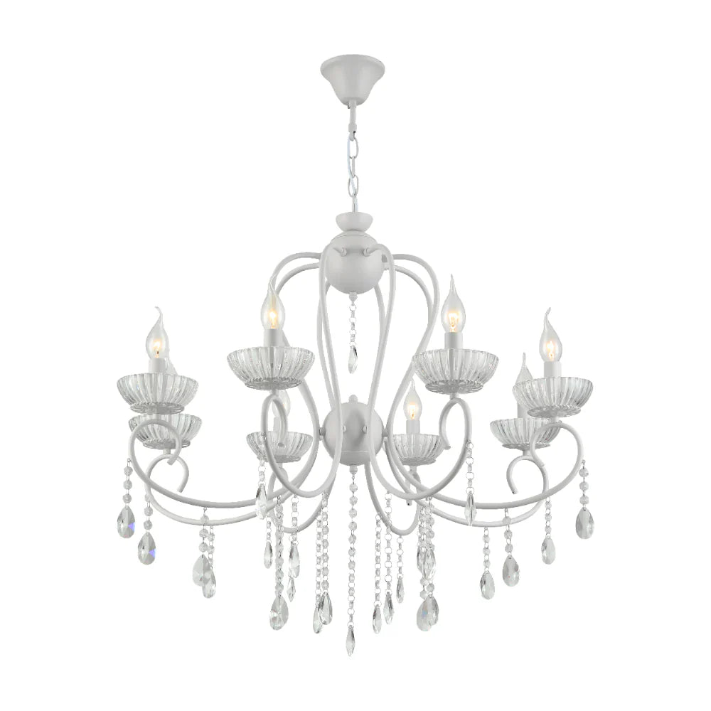 Main image of Versailles Elegance Crystal Swan Chandelier Ceiling Light | TEKLED 159-17970