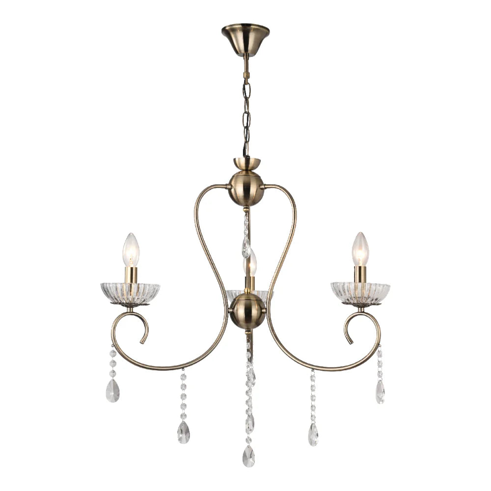 Main image of Versailles Elegance Crystal Swan Chandelier Ceiling Light | TEKLED 159-17971