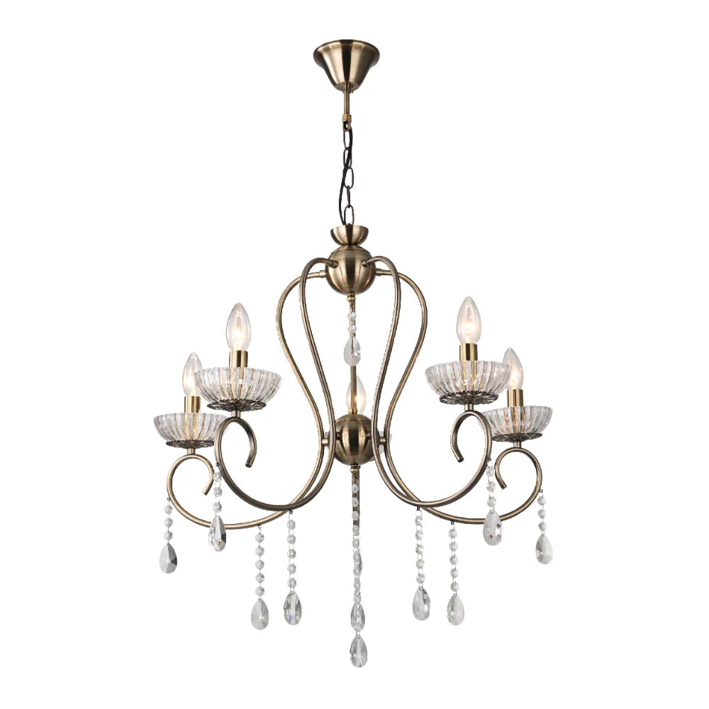 Main image of Versailles Elegance Crystal Swan Chandelier Ceiling Light | TEKLED 159-17972